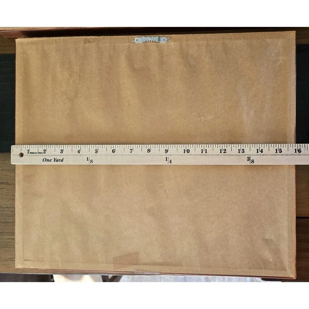 S/2 Vintage Home Interior Country Apples Double Matted Dark Wood Framed W Glass